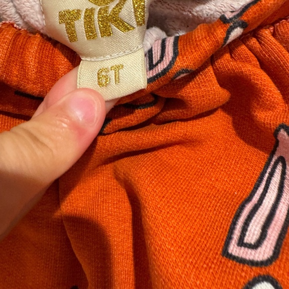 HUGO LOVES TIKI red bunny print skirt - size 6 - Picture 3 of 4